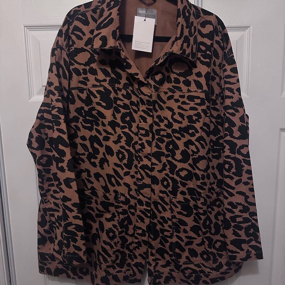 NWT - ASOS Leopard Print over sized shacket
